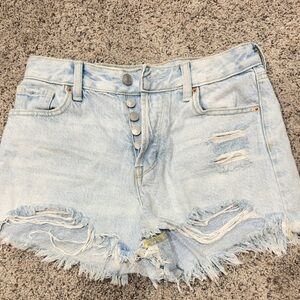 PacSun Light Wash Distressed Jean Shorts